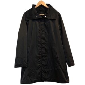 Eileen Fisher Black Jacket Coat Parka PL